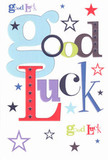 Bursting with cheer, this good luck card springs from the tradition of thoughtful giving cherished throughout Barnet. The phrase 'Good Luck' is articulated in a symphony of vibrant hues and playful fonts-oversized baby-blues intertwining with warm reds, lush greens, and deep violets-each letter radiating care and intention, as if selected from a florist's colour palette inspired by the gardens of Barnet Lane. Flecks of navy, lemon-lime, and lavender stars twinkle across the white background, conjuring the magic of possibility and the promise of dreams fulfilled under a North London sky. The touchable smoothness of the quality cardstock offers a tactile pleasure, inviting you to share a heartfelt wish, whether for a new school adventure or a milestone celebrated in local cafés and parks. Perfect to slip into a congratulatory bouquet or to hand directly to a friend before a big new beginning, this card shimmers with optimism and embodies the encouraging spirit local florists and neighbours in Barnet are known for, ensuring every good wish feels memorable and personal.